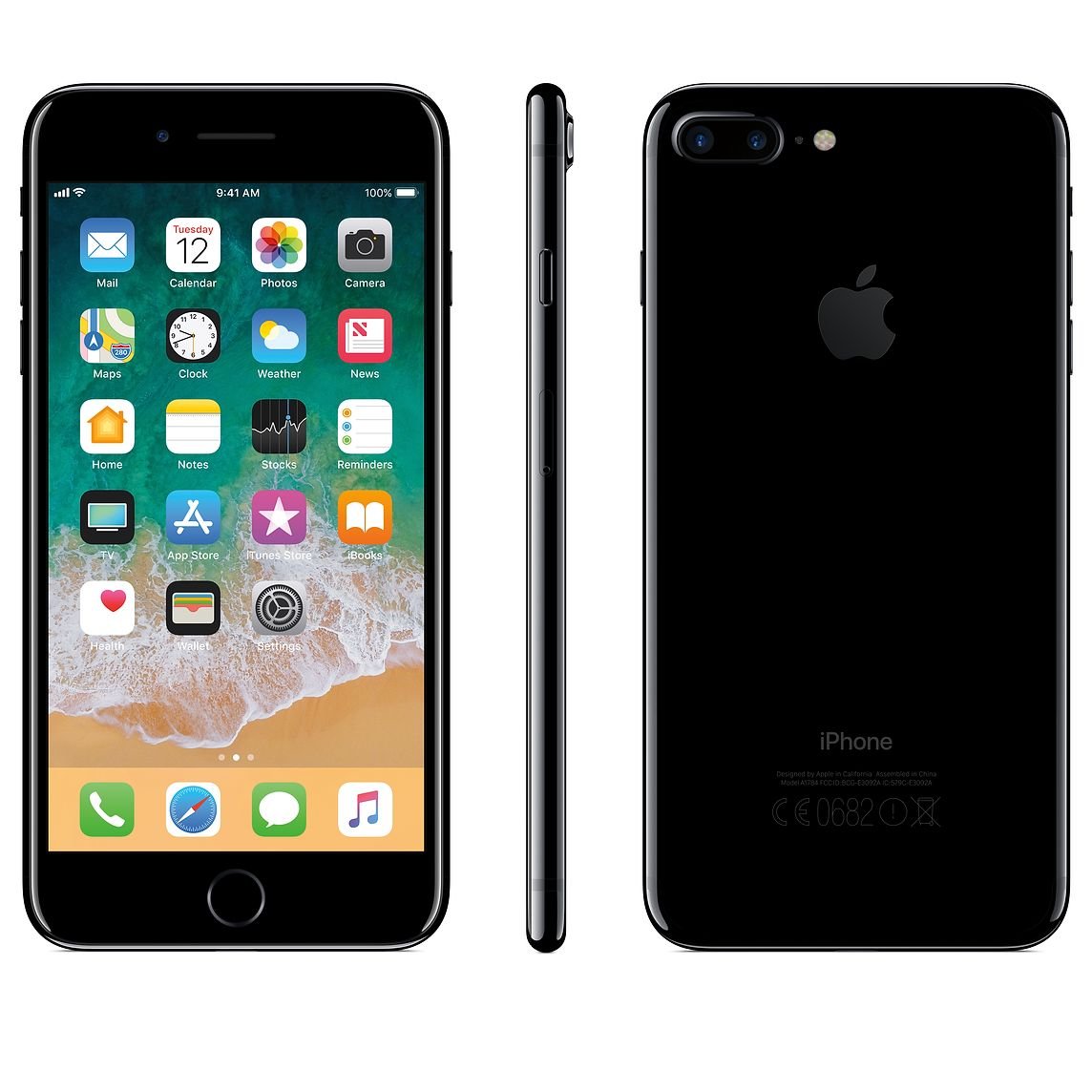 Apple iPhone 7 Plus 128GB | Jet Black | Refurbished | Hard Life