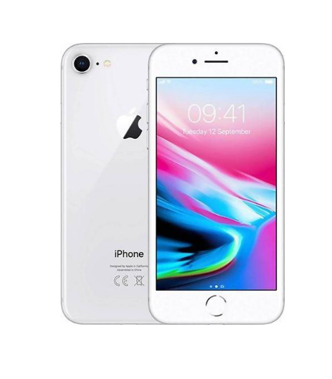 Apple iPhone 8 64GB (Fair Condition)(C+) Renewed - Silver (Battery 85%+)