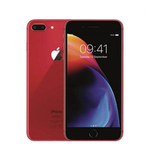 Apple iPhone 8 Plus 64GB (Excellent Condition)(B+) Renewed - Red (New Battery)
