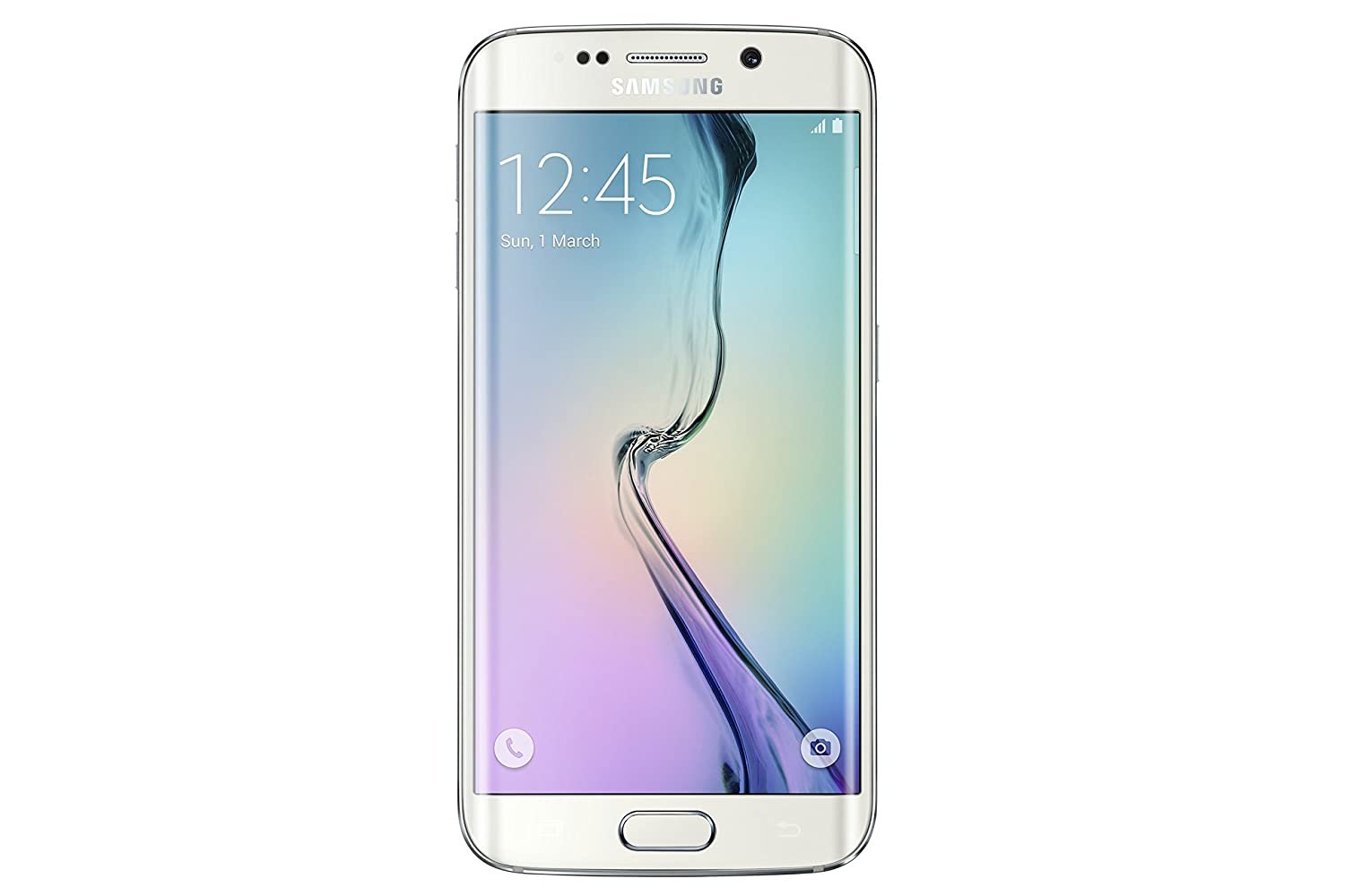Samsung Galaxy S6 Edge 32GB (Excellent Condition)(B+) Renewed - White Pearl (Battery 85%+)