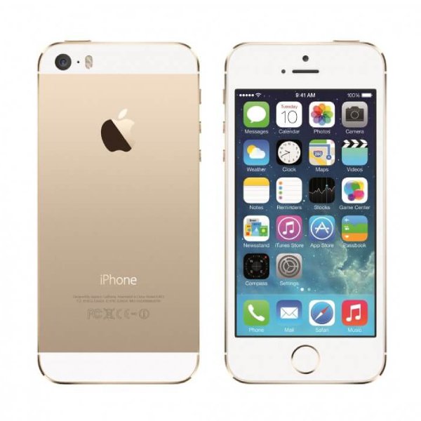 Apple iPhone 5S 64GB (Near New)(A) Renewed - Gold (New Battery)
