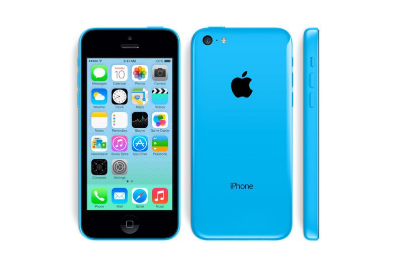 Apple iPhone 5C 8GB (Near New)(A) Renewed - Blue (New Battery)