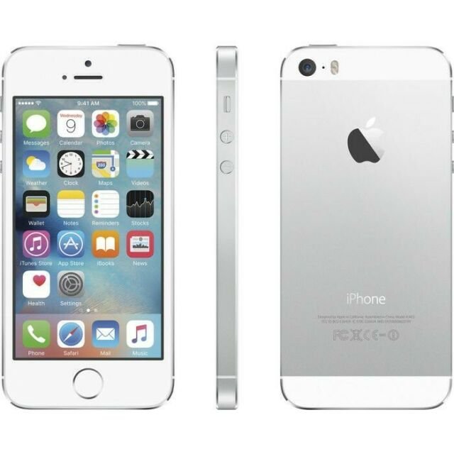 Apple iPhone 5S 64GB (Near New)(A) Renewed - Silver (New Battery) - Image 2