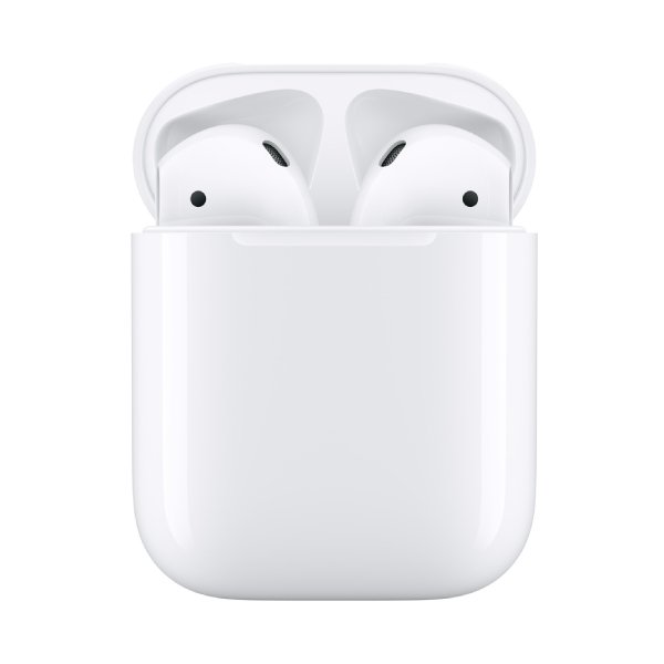 Apple AirPods 2 (Wireless Charging Case) (Fair Condition)(C+) Renewed - White (Battery 85%+)