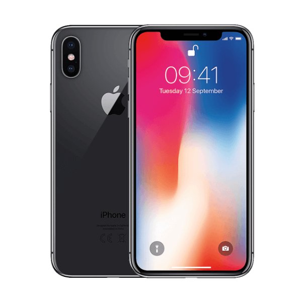 Apple iPhone X 64GB (Near New)(A) Renewed - Space Grey (Battery 80%+)