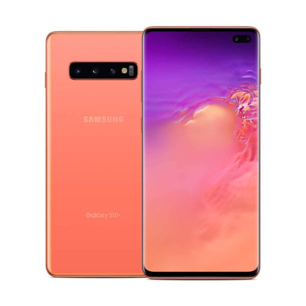 Samsung Galaxy S10 Plus 512GB (Fair Condition)(C+) Renewed - Flamingo Pink (Battery 85%+)