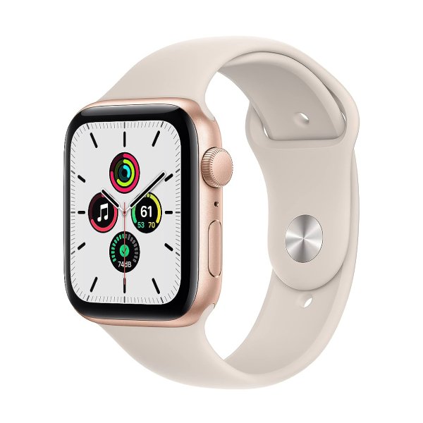 Apple Watch Series SE Aluminum 40mm GPS+Cellular (Excellent Condition)(B+) Renewed - Gold (New Battery)