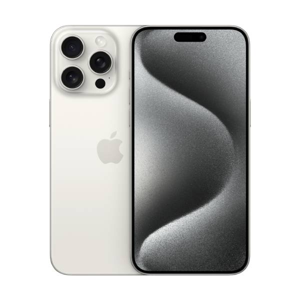 Apple iPhone 15 Pro Max 512GB (Good Condition)(B-) Renewed - White Titanium (Battery 80%+)