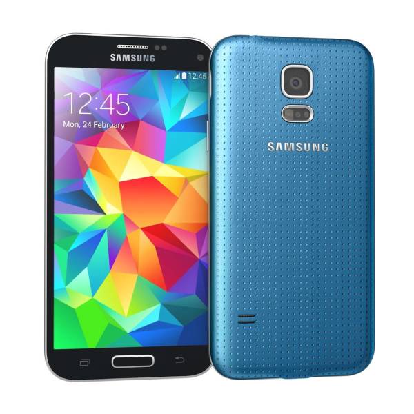 Samsung Galaxy S5 16GB (Good Condition)(B-) Renewed - Electric Blue (Battery 80%+)