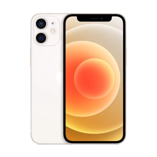 Apple iPhone 12 Mini 64GB (Excellent Condition)(B+) Renewed - White (Battery 85%+)